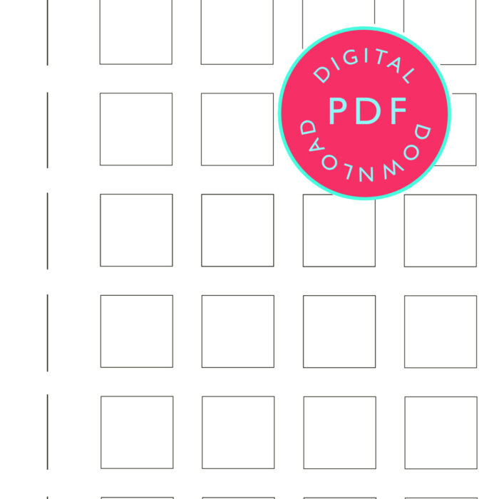 Glazing Chart Free Download - Digital Template