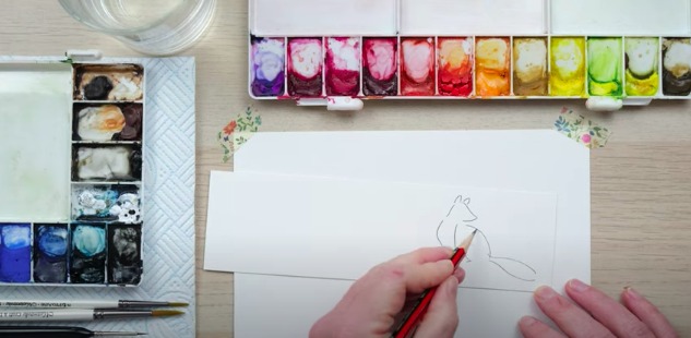 Drawing animals for painting