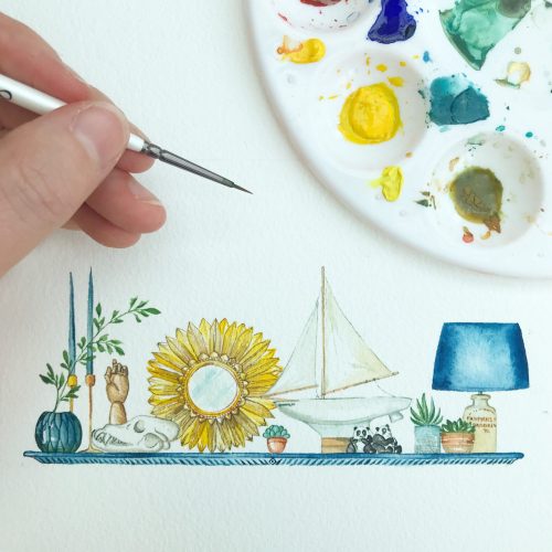 Commissioned Artwork, commissioned watercolour,